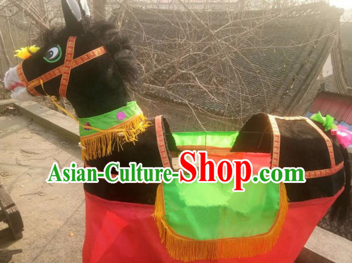 Chinese Traditional Folk Dance Yanko Dance Props Black Donkey Land Boat