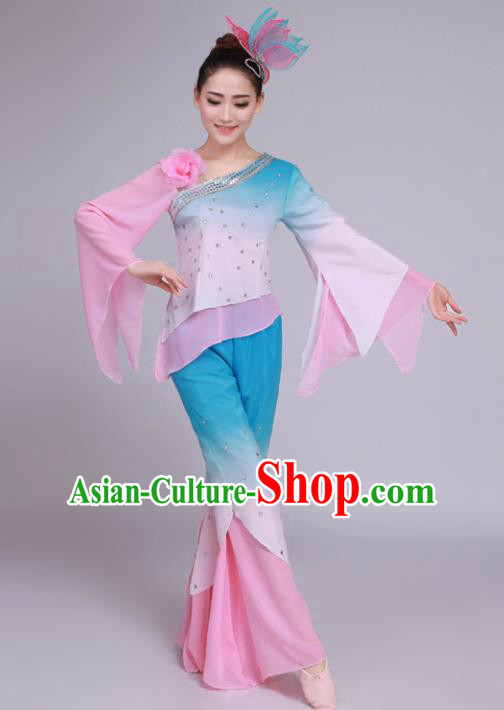 Chinese Traditional Classical Dance Costumes Folk Dance Yangko Dance Clothing for Women