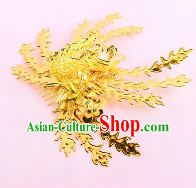 Chinese Traditional Handmade Hair Accessories Ancient Queen Phoenix Hair Comb Hairpins for Women