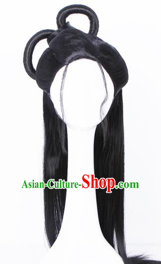 Traditional Chinese Handmade Hair Accessories Wigs Sheath Ancient Peri Chignon for Women