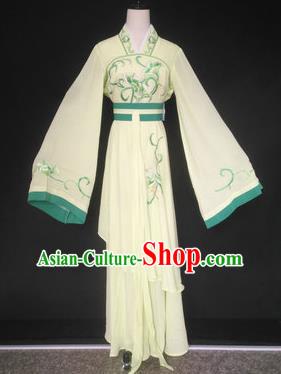 Chinese Traditional Peking Opera Las Meninas Yellow Costumes Ancient Beijing Opera Diva Clothing for Adults