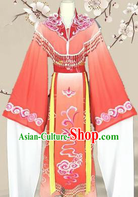 Chinese Traditional Peking Opera Diva Princess Costumes Ancient Beijing Opera Red Dress for Adults