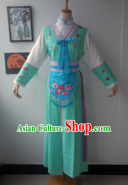 Chinese Traditional Peking Opera Maidservants Costumes Ancient Beijing Opera Diva Dress for Adults