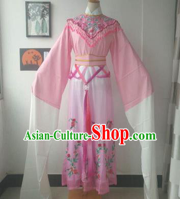 Chinese Traditional Peking Opera Princess Costumes Ancient Fairy Pink Dress for Adults