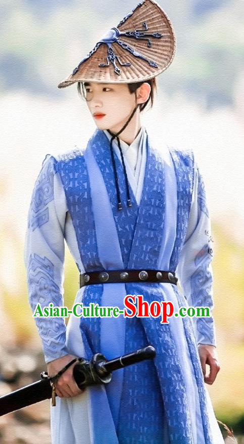 Asian Chinese Ancient Swordsman Costumes The Rise of Phoenixes Knight Clothing for Men