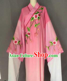 Chinese Traditional Peking Opera Niche Costume Ancient Scholar Pink Robe for Adults