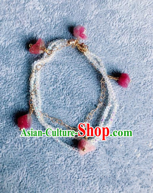 Top Grade Chinese Handmade Beads Bracelet Traditional Bride Bangle Jewelry Accessories for Women