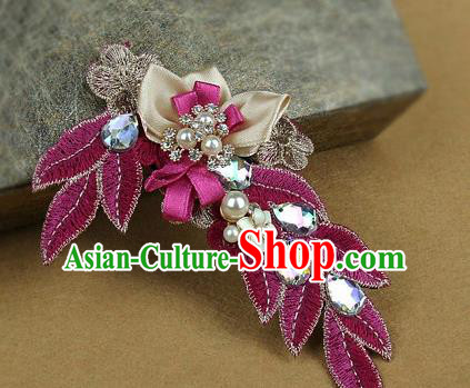 Top Grade Handmade Hair Claw Traditional Wedding Hair Accessories Headdress for Women