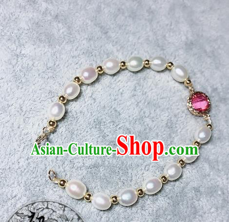 Top Grade Chinese Handmade Jewelry Accessories Pearls Bracelet Traditional Bangle for Women