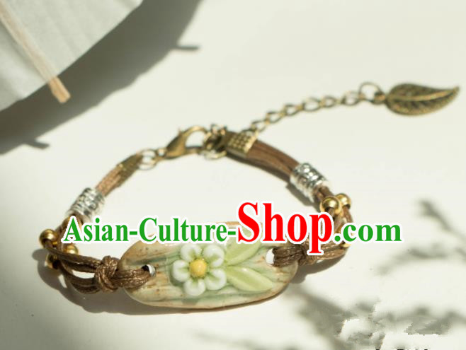 Traditional Chinese Handmade Bracelet Ancient Ceramics Bangle Accessories for Women