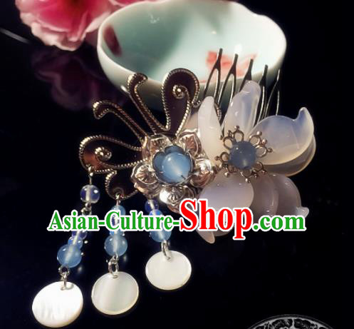 Chinese Handmade Ancient Tassel Hair Comb Hair Accessories Hanfu Hairpins for Women