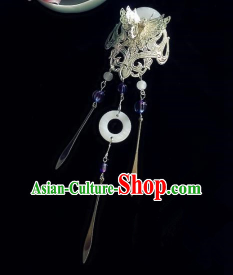 Chinese Handmade Ancient Tassel Hair Claw Hair Accessories Hanfu Hairpins for Women