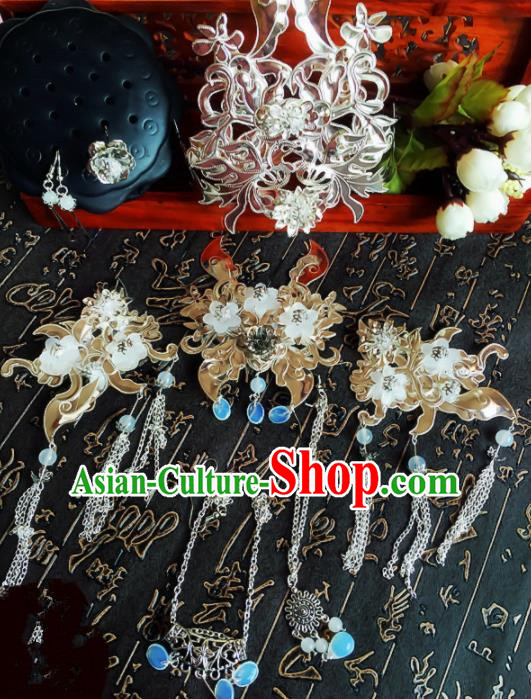 Chinese Handmade Ancient Palace Princess Hair Accessories Hanfu Hairpins Complete Set for Women