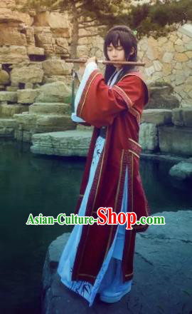 Chinese Traditional Cosplay Costumes Ancient Swordsman Clothing for Men