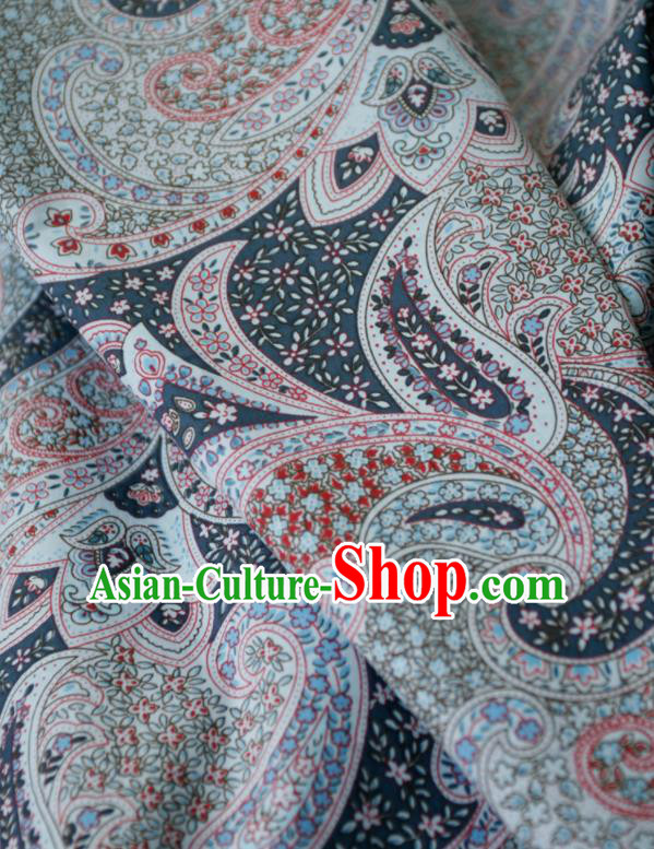 Asian Japanese Traditional Kimono Brocade Fabric Silk Material Classical Pattern Design Drapery