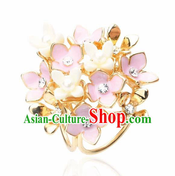 Japanese Traditional Courtesan Kimono Sakura Brooch Ancient Geisha Accessories for Women