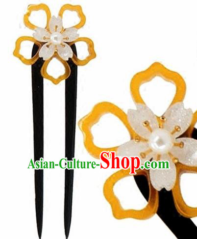 Japanese Traditional Courtesan Kimono Sakura Hairpins Ancient Geisha Hair Accessories for Women