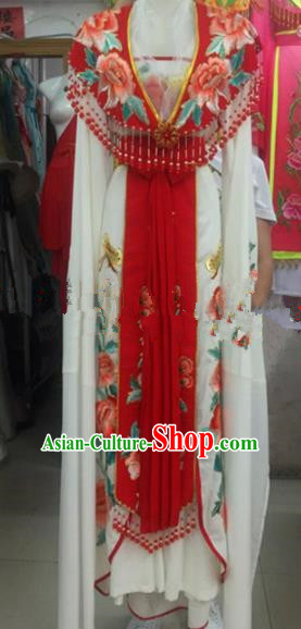 Chinese Traditional Beijing Opera Diva Dress Ancient Palace Princess Embroidered Costumes for Rich