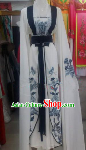 Chinese Traditional Beijing Opera Court Maid Dress Ancient Palace Princess Embroidered Costumes for Rich