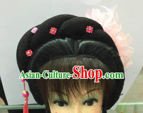 Chinese Traditional Ancient Beijing Opera Peri Wig Sheath and Hairpins Hair Accessories for Women