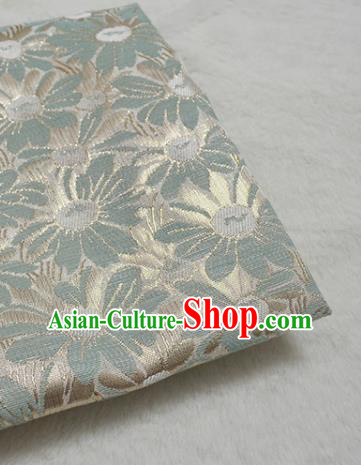 Chinese Royal Green Brocade Palace Traditional Silk Fabric Chinese Fabric Asian Material