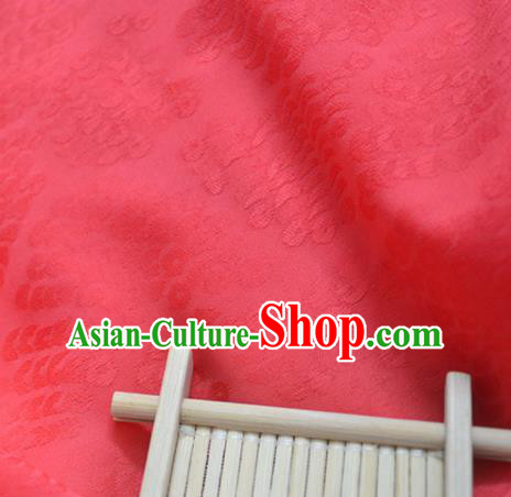 Chinese Royal Red Brocade Palace Pattern Traditional Silk Fabric Chinese Fabric Asian Material