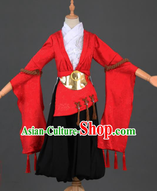 Traditional Chinese Cosplay Hanfu Dress Ancient Peri Princess Costume for Women