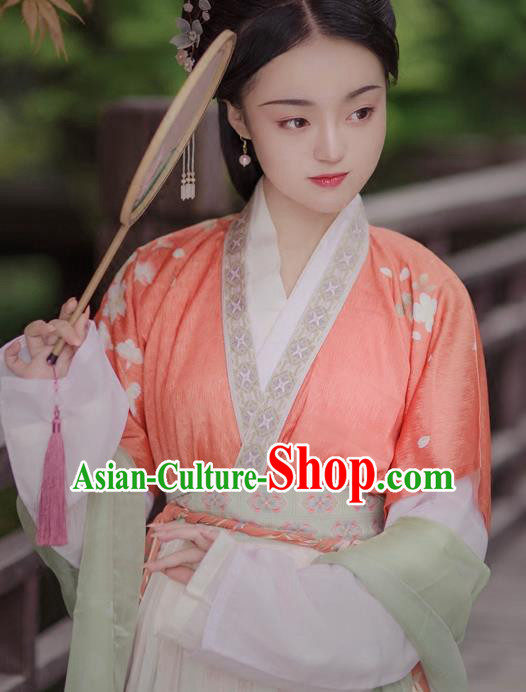 Chinese Ancient Palace Lady Hanfu Han Dynasty Imperial Concubine Queen Embroidered Historical Costumes