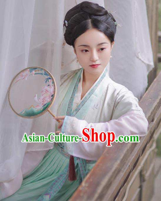 Chinese Ancient Palace Lady Hanfu Han Dynasty Imperial Concubine Queen Embroidered Historical Costumes