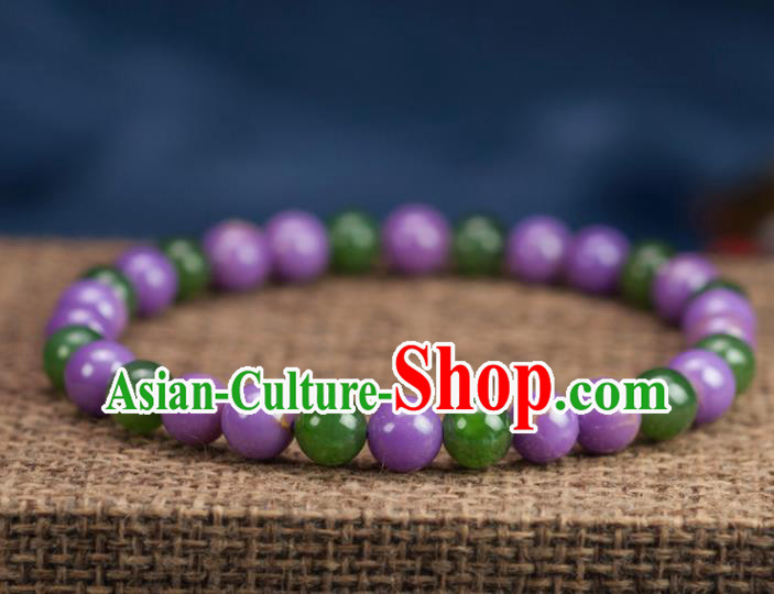 Chinese Traditional Jewelry Accessories Ancient Hanfu Hetian Jade Bracelet for Women