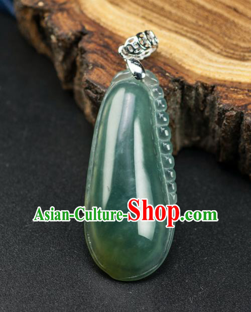 Chinese Traditional Jewelry Accessories Ancient Jade Necklace Jadeite Pendant