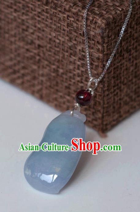 Chinese Traditional Jewelry Accessories Ancient Hanfu Jadeite Necklace for Women