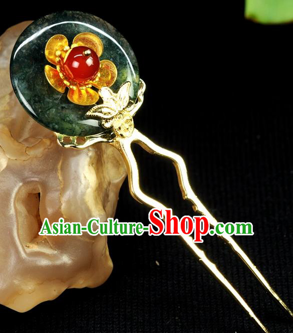 Chinese Traditional Hanfu Copper Hair Clip Hair Accessories Ancient Classical Hairpins for Women