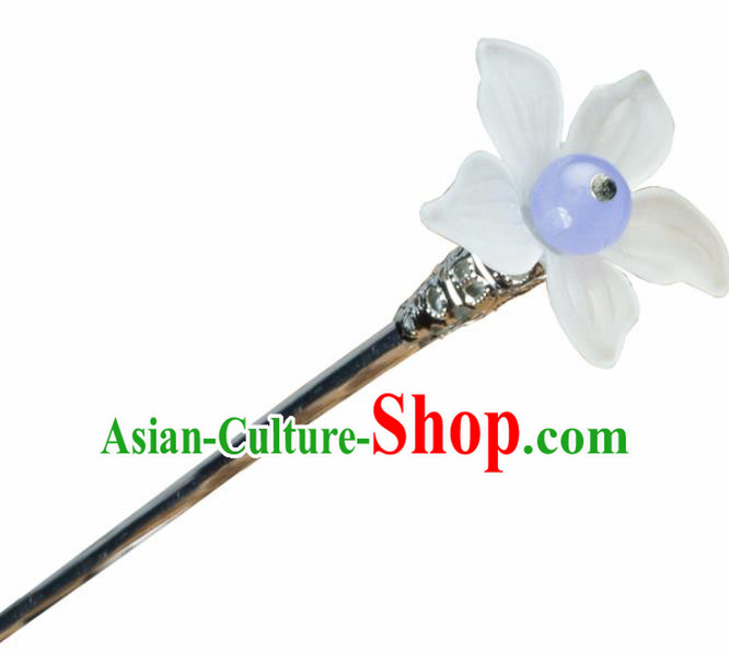 Chinese Traditional Hanfu Lily Flower Hair Clip Hair Accessories Ancient Classical Hairpins for Women