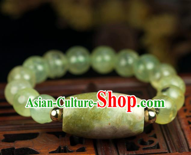 Chinese Traditional Accessories Ancient Handmade Topaz Beads Bracelet for Women