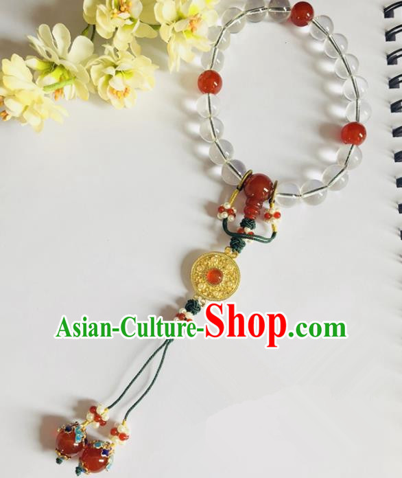 Chinese Classical Jewelry Accessories Traditional Ancient Prayer Beads Hanfu Bracelet for Women