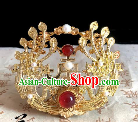 Chinese Classical Hair Accessories Traditional Ancient Hanfu Carving Phoenix Hair Coronet Hairpins for Women