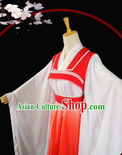 Top Grade Asian Chinese Cosplay Costumes Cartoon Characters Clothing Ancient Swordsman Hanfu Dress