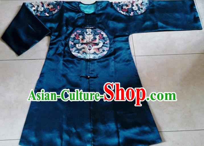 Chinese Traditional Palace Dresses Ancient Qing Dynasty Queen Embroidered Costumes for Women
