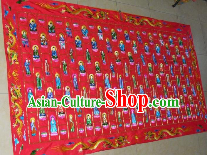 Chinese Traditional Handmade Buddhism Costume Embroidered Cassock