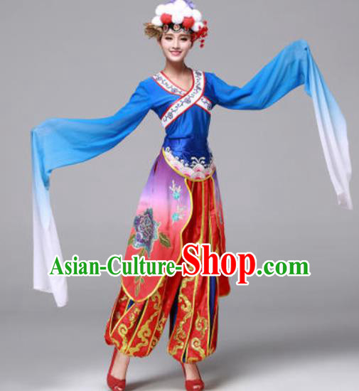 Traditional Chinese Yangko Dance Folk Dance Drum Dance Costume for Women