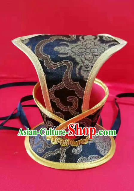 Chinese Traditional Han Dynasty Hair Accessories Ancient Minister Classical Dance Headwear for Men