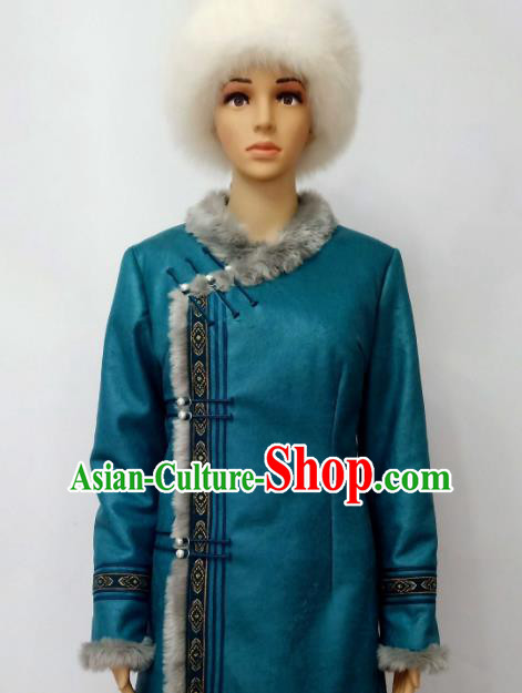 Chinese Traditional Ethnic Costumes Mongolian Minority Nationality Embroidered Costumes for Women