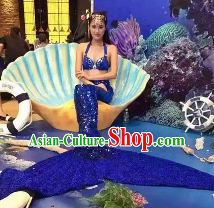 Top Grade Modern Dance Full Dress Stage Performance Cosplay Mermaid Costume for Women