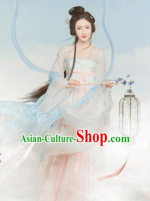 Chinese Traditional Hanfu Dress Ancient Peri Princess Costumes for Women