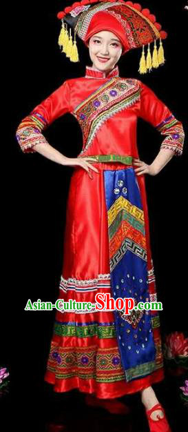 Traditional Chinese Fan Dance Folk Dance Costume Classical Yangko Dance Classical Dance Dress Minority Clothing