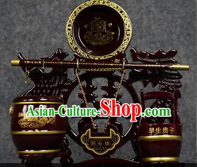 Chinese Traditional Wedding Supplies Wedding Dowry Closestools