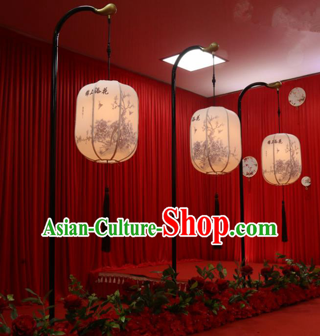 Chinese Traditional Palace Lantern Desk Lamp Ceiling LED Light