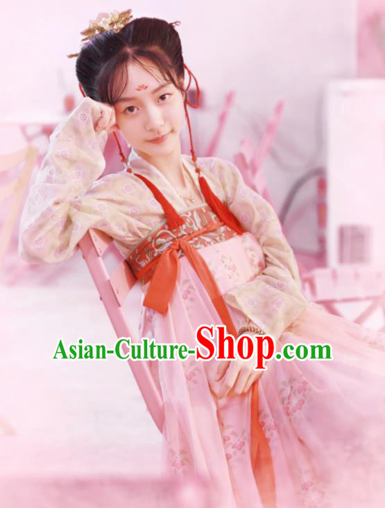 Chinese Tang Dynasty Princess Replica Costumes Traditional Ancient Royal Court Lady Hanfu Dress for Women