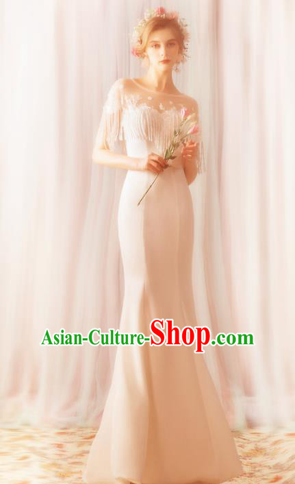 Top Grade Handmade Wedding Costumes Fancy Bride Mermaid Dress Princess Wedding Gown for Women